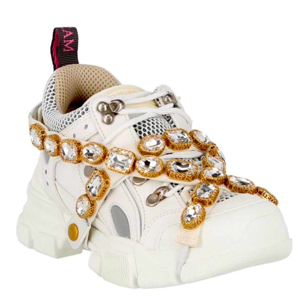 COPY - Gucci chunky sneakers with crystal chain removable. New with tags!